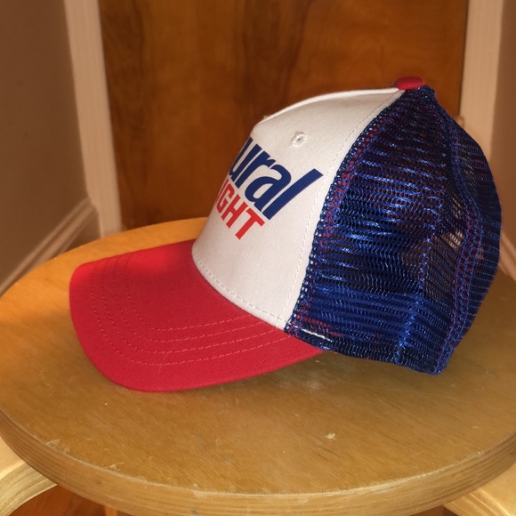 Natural (Natty) Light Trucker SnapBack Hat - Picture 2 of 5